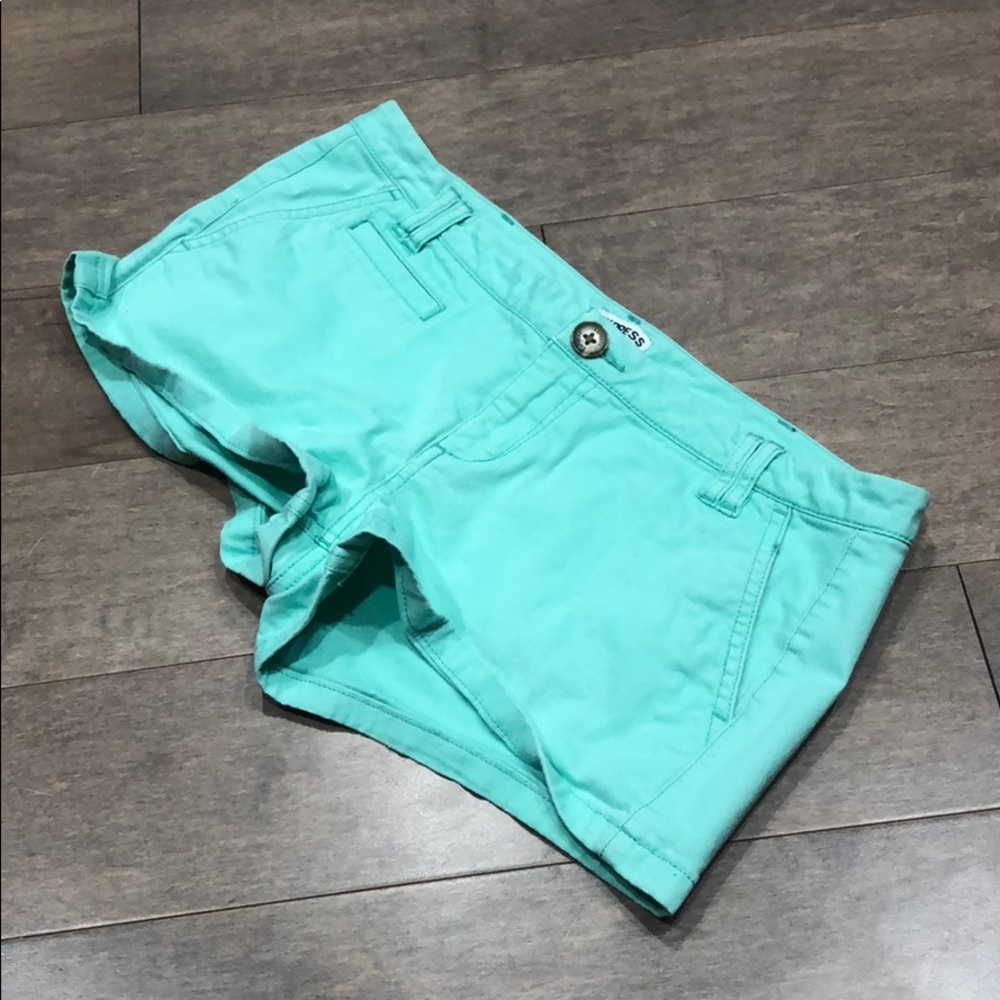 Mint green express shorts